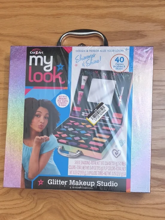 Cra-Z-Art My Look Glitter Makeup Studio NWT