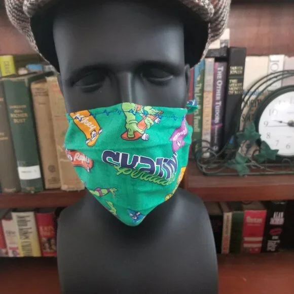 Cloth Face Mask w/ Silver/Copper Filters-Ninja