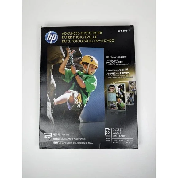 HP Advanced Glossy Photo Paper Q7853A 8.5x11 50 Sheets Inkjet Germany