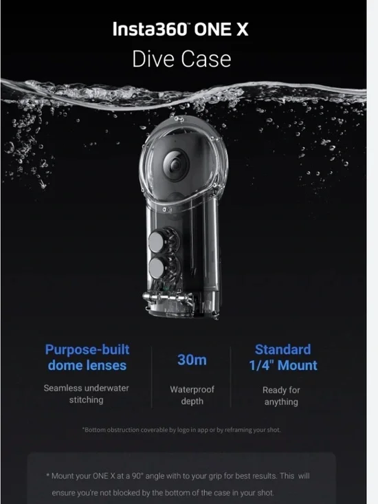 Insta360 ONE X Dive Case - Waterproof