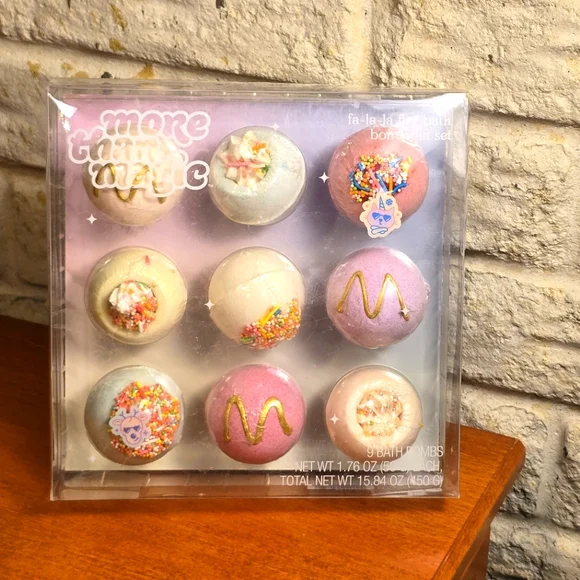 9 Count Cute Girl's Bath Bomb Set‎