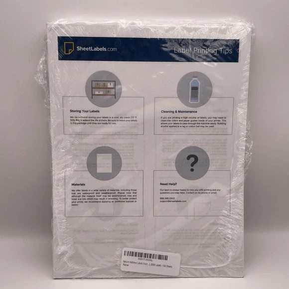 SheetLabels Com Return Address Labels 8000 Labels 100 Sheets NIP‎