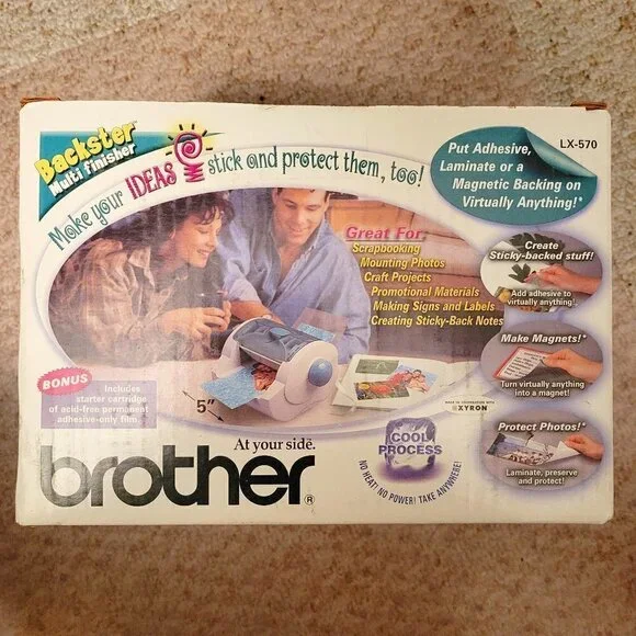 NEW Brother Backster LX-570 Multi-Finisher Laminator Sticker Magnet Maker