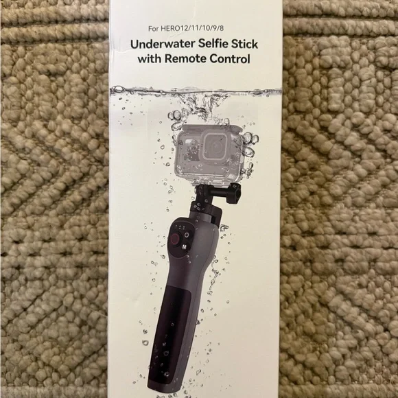 Underwater Selfie Stick with Remote Control for Go Pro HERO Cameras - Black