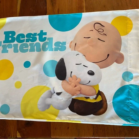 Peanuts‎ Blue and White Pillowcase