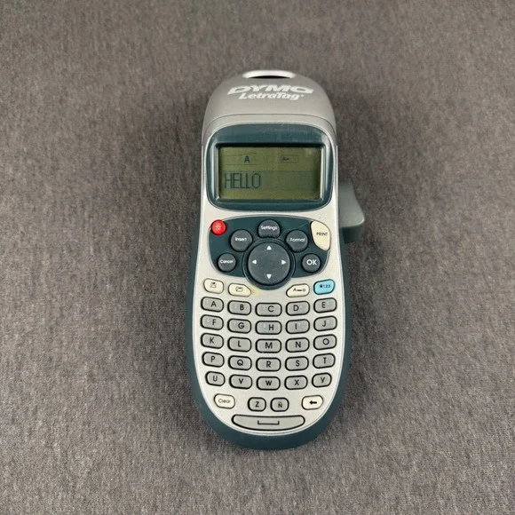 Dymo LetraTag Handheld Label Maker Silver Gray Portable‎ LT-100H Type