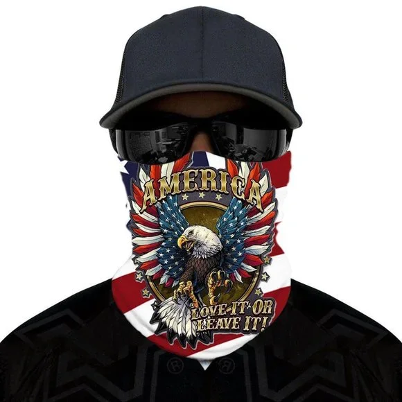 NEW MEN'S FACE MASK AMERICA SCARF TUBE COVER