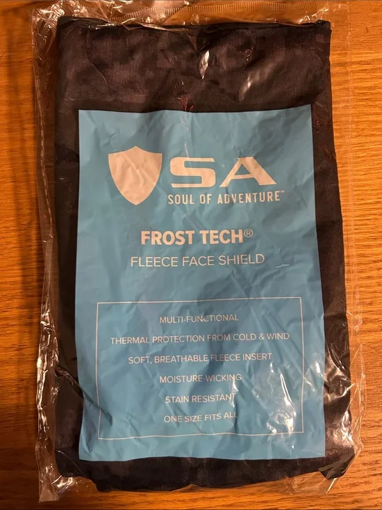 Soul of Adventure Frost Tech Fleece Face Shield - Black Canadian Flag Design