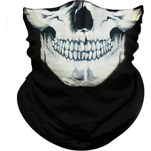 Skull Face Mask Microfiber Breathable Dust Sun Wind Motorcycle Riding