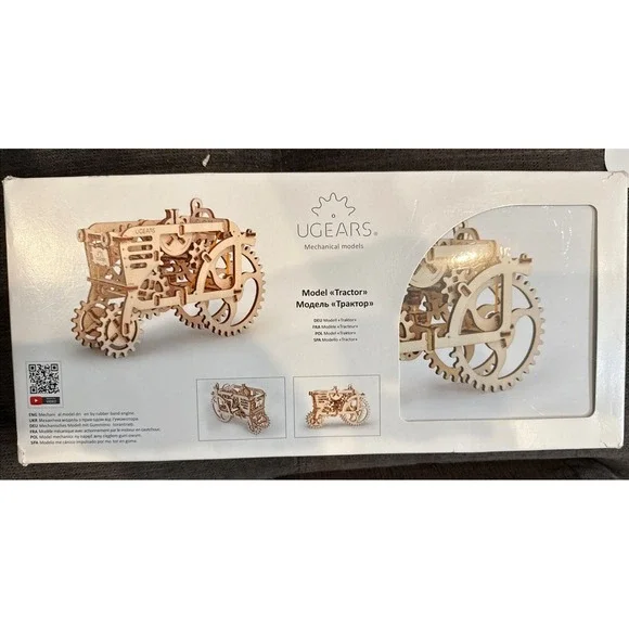 Ugears TRACTOR 3D puzzle‎ Mechanical Wooden Model KIT Set 97 Parts