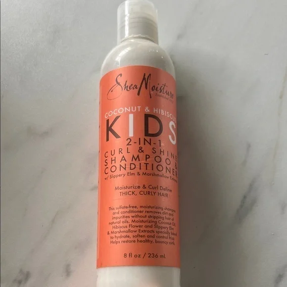 Shea Moisture Kids 2 In 1 Curl Shine Shampoo Conditioner Thick Curly Hair 8 Oz