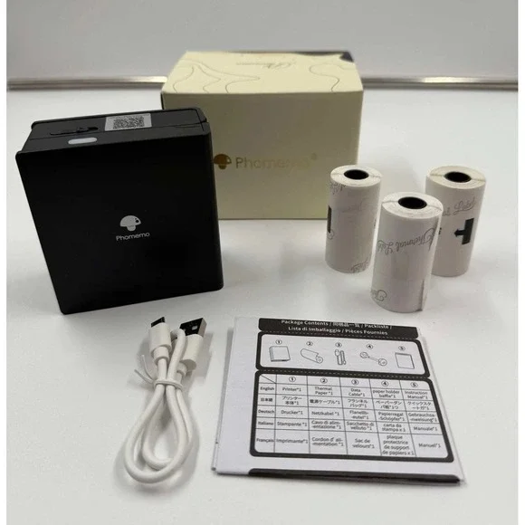 Phomemo M02 Mini Bluetooth Pocket Thermal Printer Portable Handheld Inkless