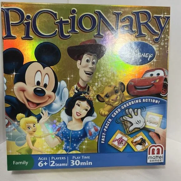 Disney‎ Pictionary Game -- Family Board Games by Mattel