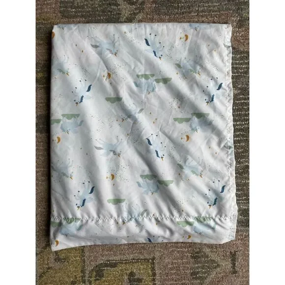 Pillowfort Blues Unicorn Twin Bed Flat Top Sheet
