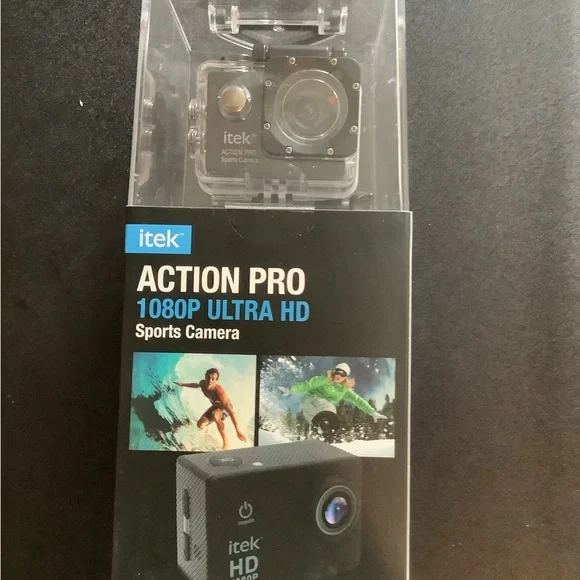 Itek Action Pro Waterproof Camera w/9 Accessories