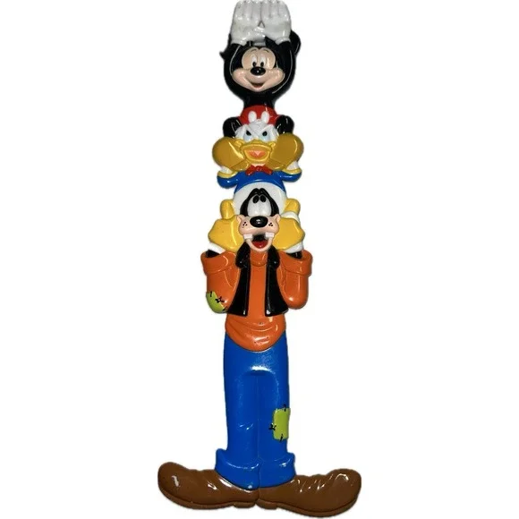 Vintage Walt Disney World Back Scratcher With Mickey Mouse, Donald Duck, & Goofy