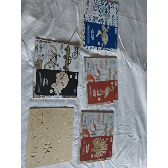 3D Wooden Puzzle Kit Kids Building Model Lot of‎ 5