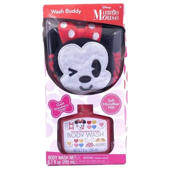 Disney Minnie Mouse Wash Buddy Bath Mitt & Body Wash