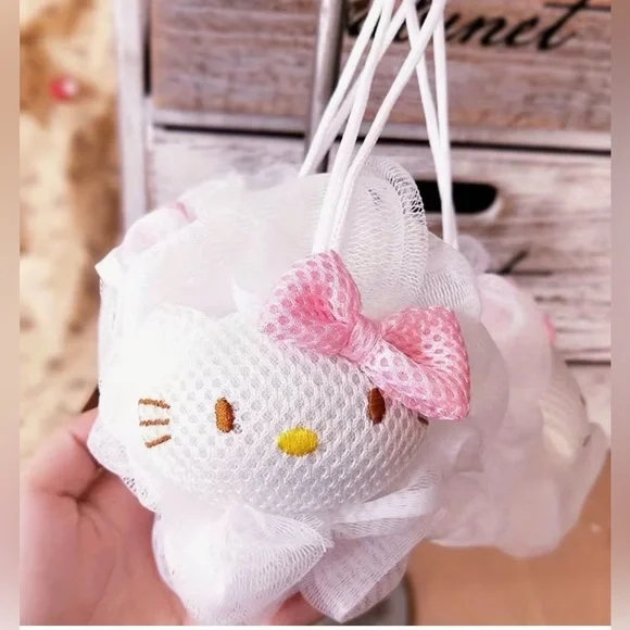 Sanrio Hello Kitty Lightweight and Durable Bath Pouf