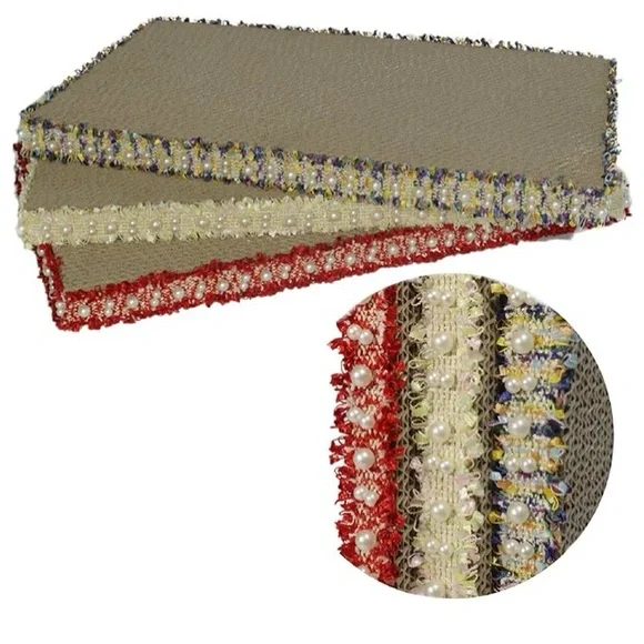 Cat Scratcher, Stylish Boho Lace with Pearl Large Cat Scratch Pad, 3PCS | New