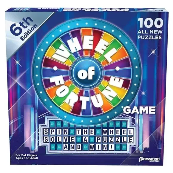 Wheel of Fortune Game: 6th Edition Board Game - New