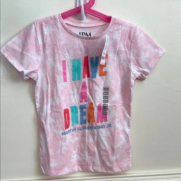 Carter's Pink Short Sleeve‎ Tee Dare to Dream Sz 6X