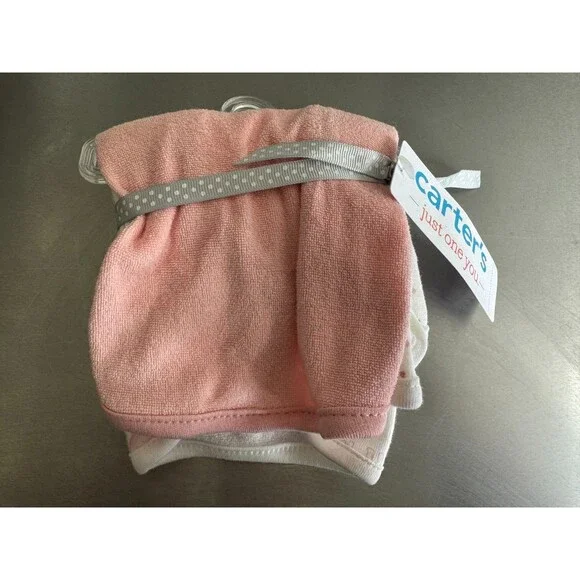 Carter's Just One You 6 Piece Baby Wash Cloth Assorted Girls Set NWT