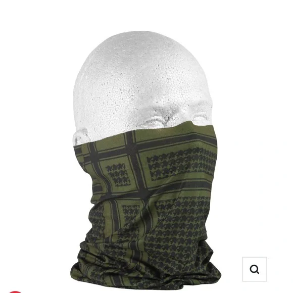 Zac Headgear Fleece Lined Motley Tube Multiple Way to Wear Green