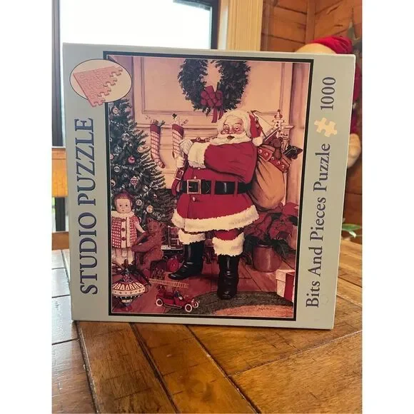 Bits and Pieces 1000 Puzzle Santa ~ And I Never Get Tired