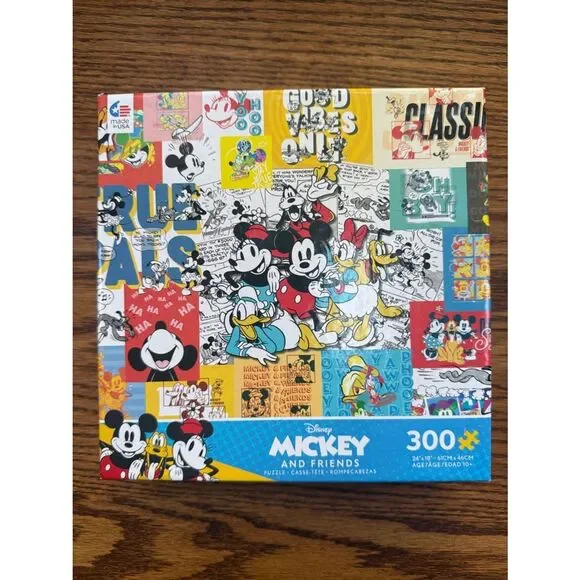 Disney Mickey and Friends Puzzle - Red, Yellow, Blue, Black, White