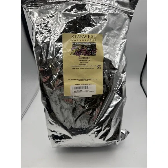 Starwest Botanicals Organic Catnip Leaf & Flower, 1-pound Bag 10/2026