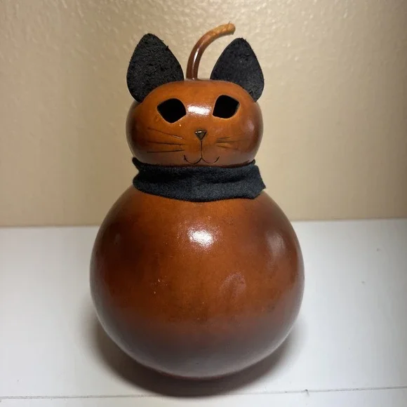 Meadowbrooke Gourds - Cat With Scarf 9