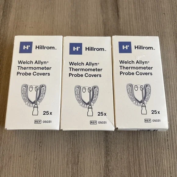 Welch Allyn 25X 3 Boxes Thermometer Probe Covers #05031 New‎ Sealed Boxes