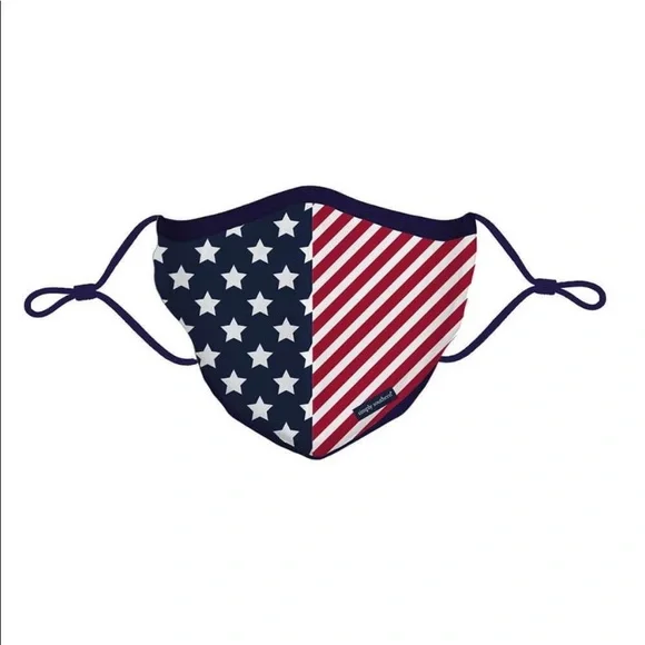New Simply Southern US Flag Face Mask Covering USA Men’s USA