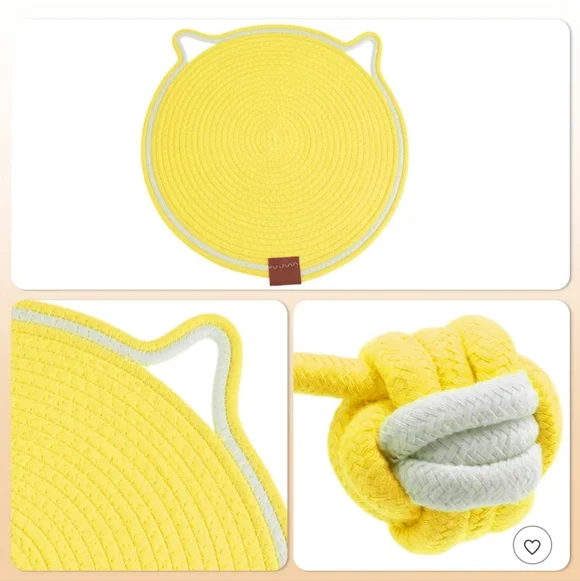 Yellow Cat Scratching Mat