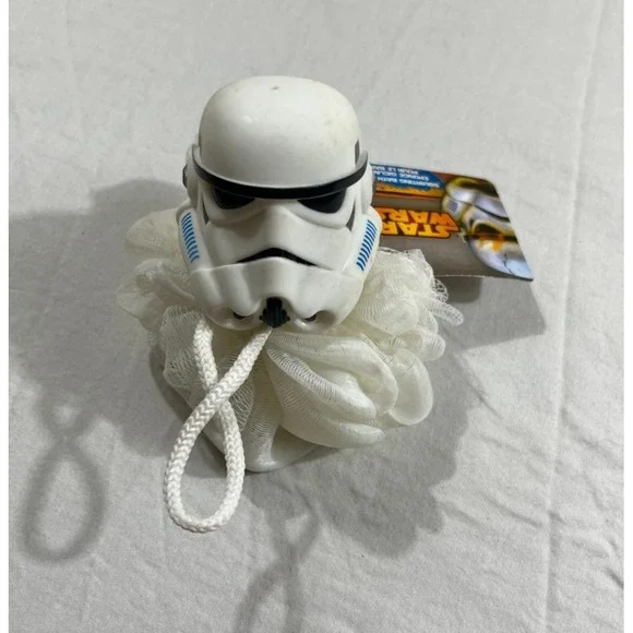 Star Wars Stormtrooper Squirting Bath Pouf Mesh Loofah Disney FunCare NWT