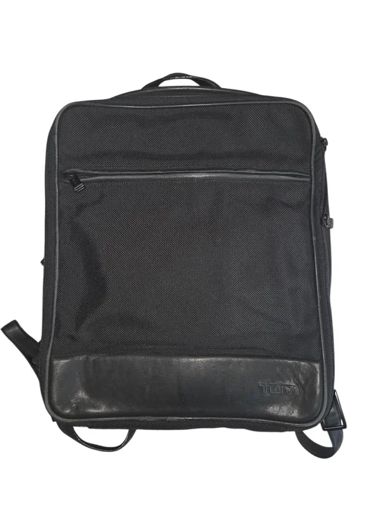 TUMI Black Nylon/Leather Backpack Luggage 43040D3