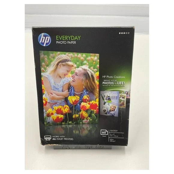 Everyday‎ Photo Paper Glossy 5x7 60 Sheets CH097A