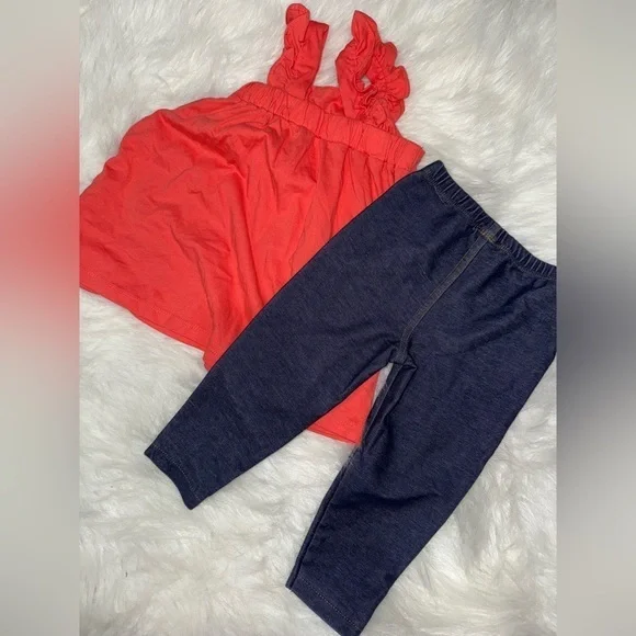Carter's Red and Blue Jeans Relaxed Fit