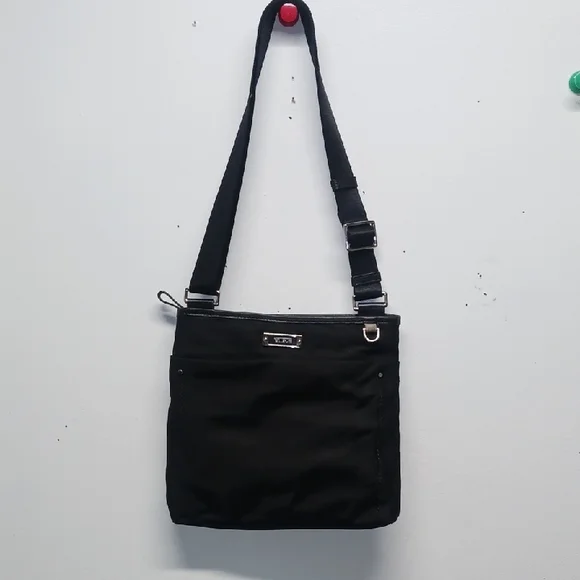 Tumi Black Messenger Bag with Adjustable Strap