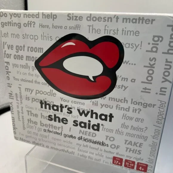 That's What She Said Game - The hilariously twisted party game adults only.
