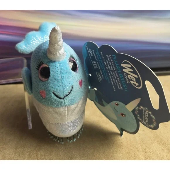 WET Brush Plush Kids Detangler Narwhal, Unicorn, Whale, Soft IntelliFlex, NWT