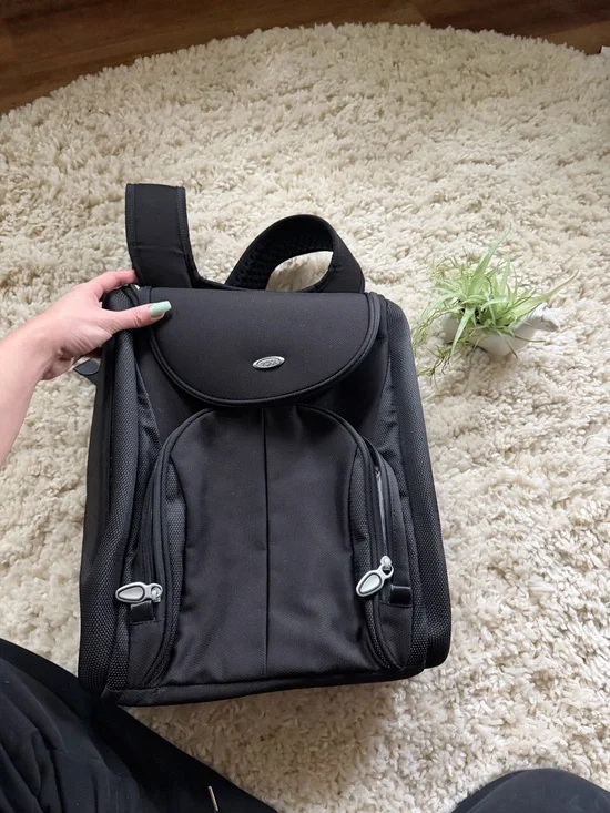 Tumi Black luxury, travel, high-end Backpack with Gray Interior and Card Slots