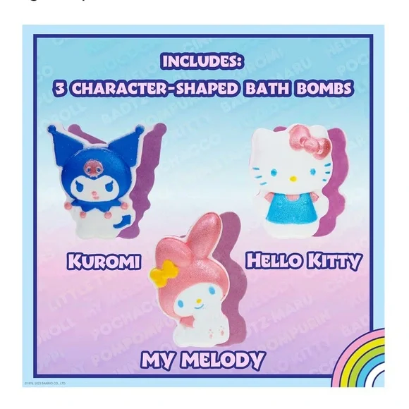 🆕 Hello Kitty and Friends Colorful Bath Bomb Trio