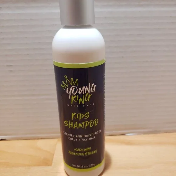 Young King Hair Care Kids Shampoo for Curly Kinky Hair 8oz New