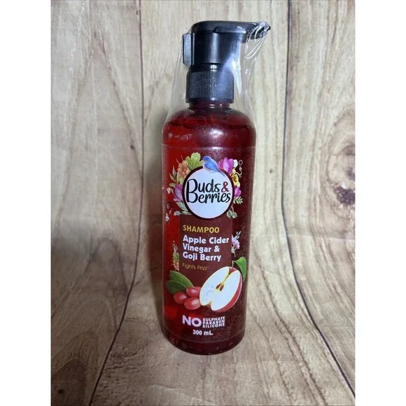 Buds & Berries Apple Cider Vinegar & Goji Berry Anti-Frizz Shampoo 300ml