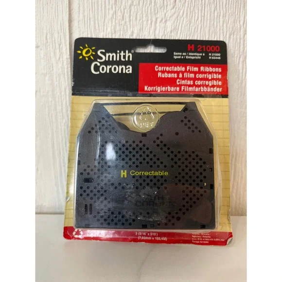 Smith Corona H 21000 Correctable Film Black Typewriter Ribbon New‎ Old Stock