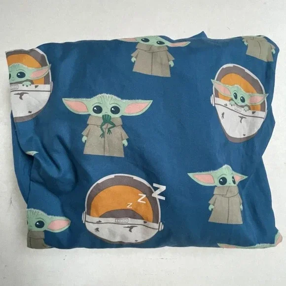 Star Wars The Mandalorian Child Baby Yoda Full Fitted Sheet All Over Print Kids