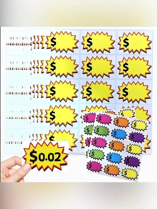 Pricing Sticker Tags
