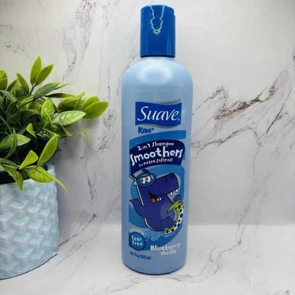 Suave For Kids 2-in-1 Shampoo Smoothers Blueberry Thrills Detangling 18.1 fl.oz
